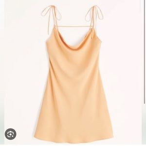 A&F Mini Satin Dress (Medium Tall)
